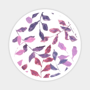 Purple leaves Magnet